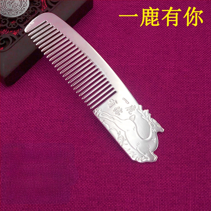 S999 grynas sidabras plaukų šukė, gėlės formos, rankų darbas, plaukų aksesuarai