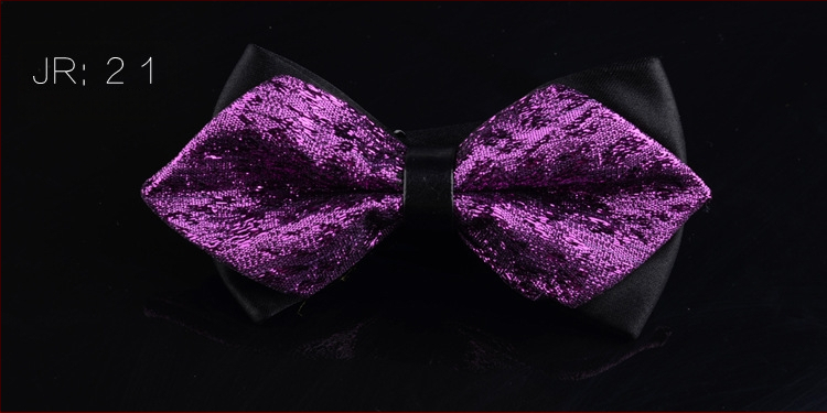 Dvostruki leptir-mašna za muškarce, unisex, tip streličasti, Jacquard obrada, geometrijski uzorak