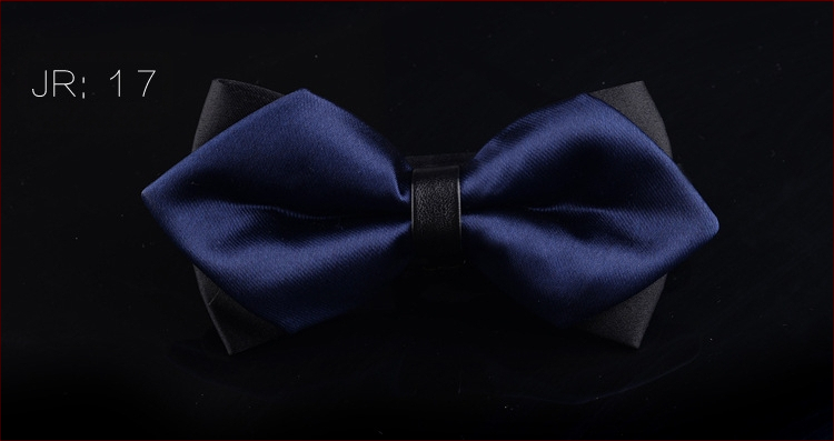 Dvostruki leptir-mašna za muškarce, unisex, tip streličasti, Jacquard obrada, geometrijski uzorak