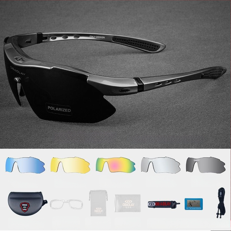 Dviračio akiniai, vėjo atsparūs, fotohrominiai, poliarizuoti, trumparegystei, universalūs