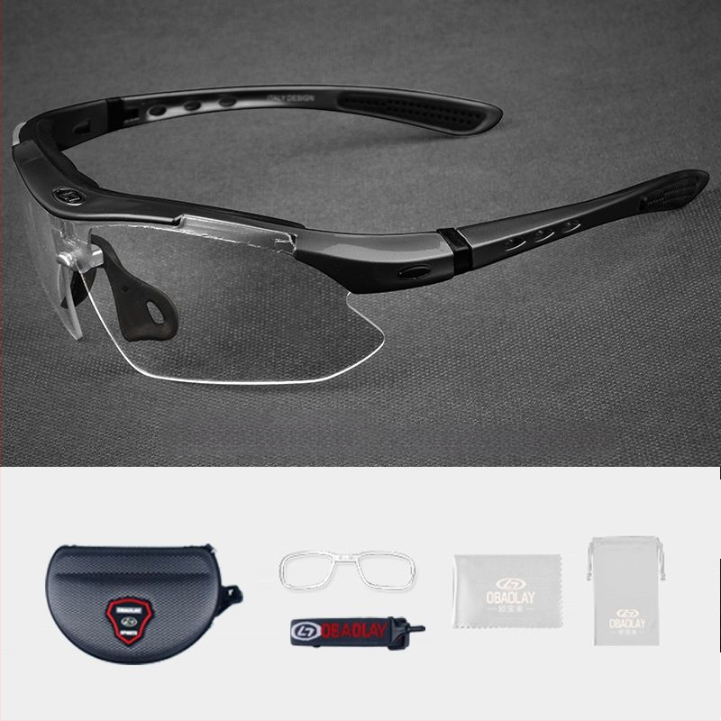 Dviračio akiniai, vėjo atsparūs, fotohrominiai, poliarizuoti, trumparegystei, universalūs