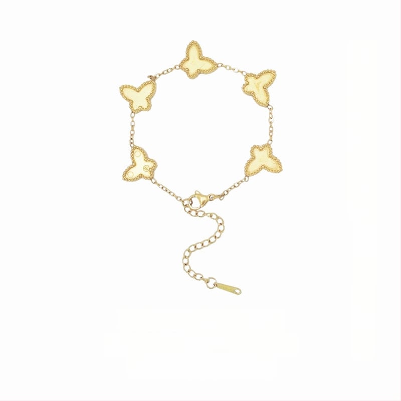 Гривна от неръждаема стомана с мотив пеперуда – Jiayue, DIY комплект за жени, електроплакиране; стил женски, литературно ретро