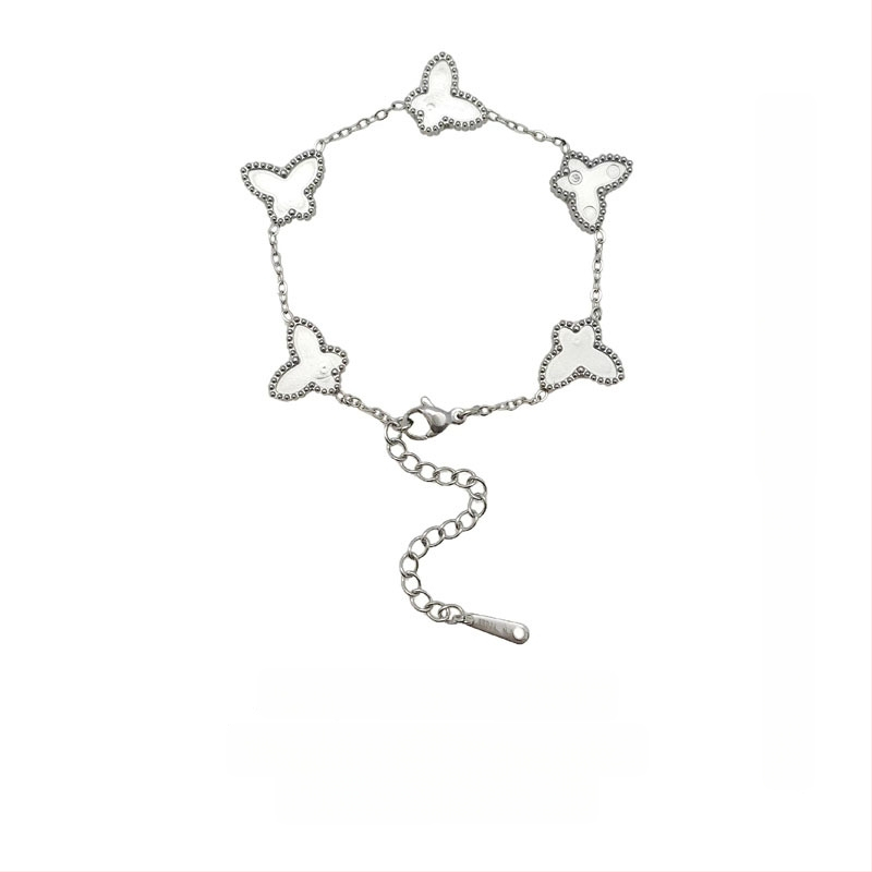 Гривна от неръждаема стомана с мотив пеперуда – Jiayue, DIY комплект за жени, електроплакиране; стил женски, литературно ретро