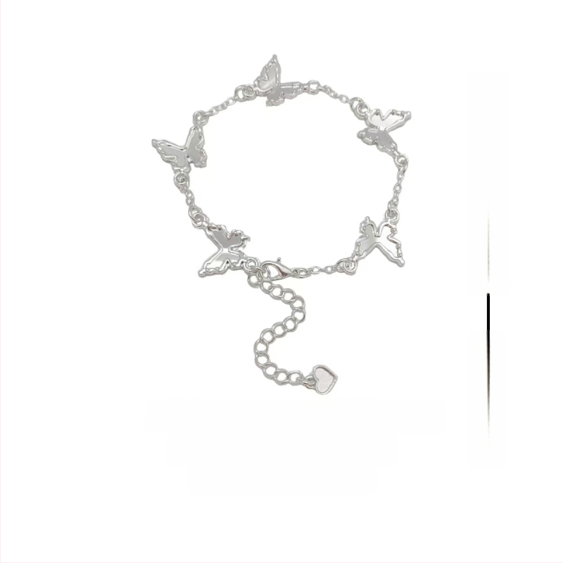 Гривна от неръждаема стомана с мотив пеперуда – Jiayue, DIY комплект за жени, електроплакиране; стил женски, литературно ретро