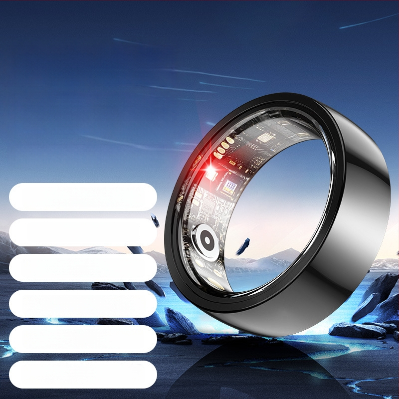 Έξυπνο δαχτυλίδι με παρακολούθηση καρδιακού παλμού, οξυγόνου αίματος, ύπνου και βημάτων – αδιάβροχο για κολύμβηση