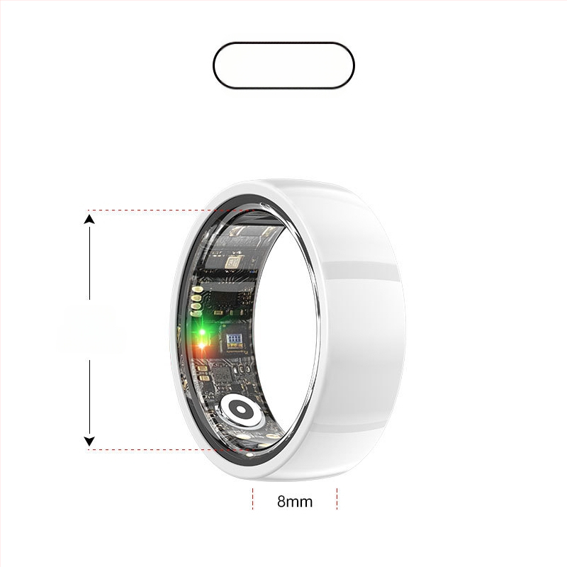 Έξυπνο δαχτυλίδι με παρακολούθηση καρδιακού παλμού, οξυγόνου αίματος, ύπνου και βημάτων – αδιάβροχο για κολύμβηση