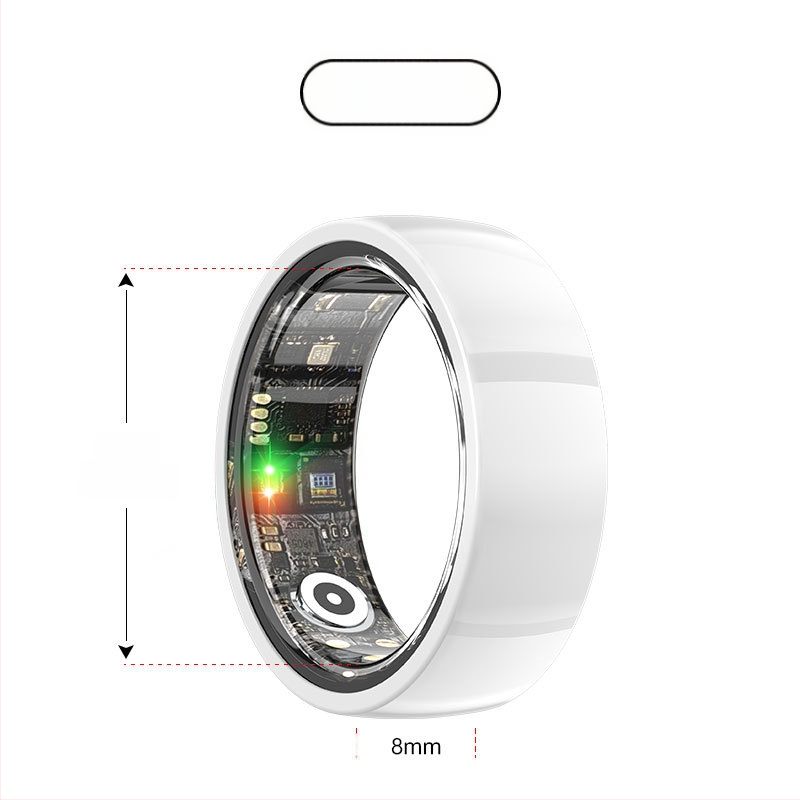 Έξυπνο δαχτυλίδι με παρακολούθηση καρδιακού παλμού, οξυγόνου αίματος, ύπνου και βημάτων – αδιάβροχο για κολύμβηση