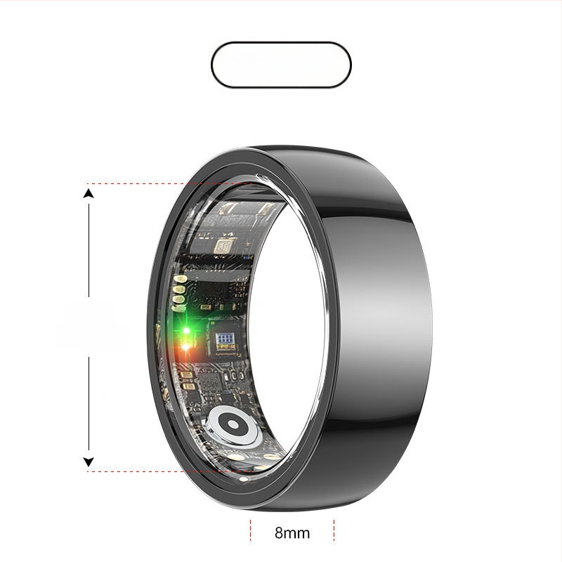 Έξυπνο δαχτυλίδι με παρακολούθηση καρδιακού παλμού, οξυγόνου αίματος, ύπνου και βημάτων – αδιάβροχο για κολύμβηση