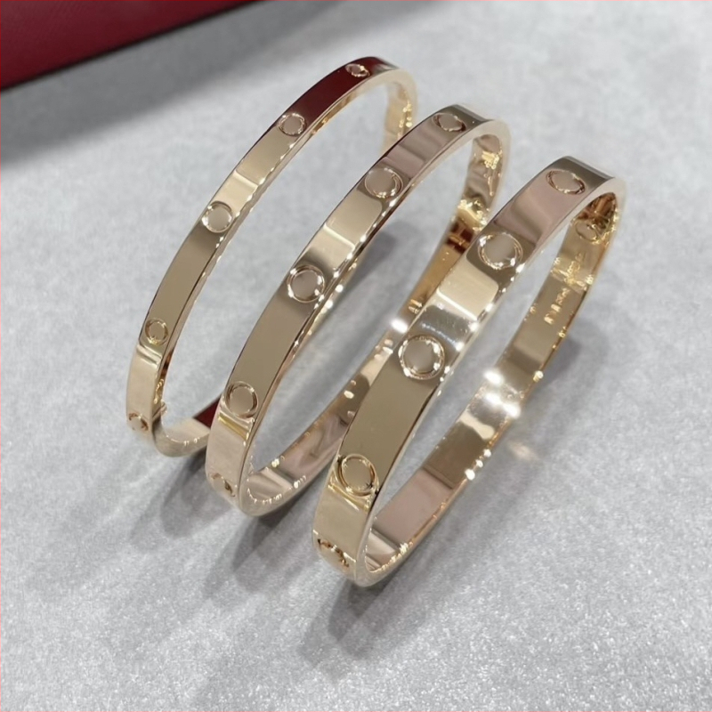 Meilės apyrankė iš vario lydinio, CNC aukštos versijos, elektroplakavimas, 18K danga, 2025 metų pavasaris, svoris 22 g