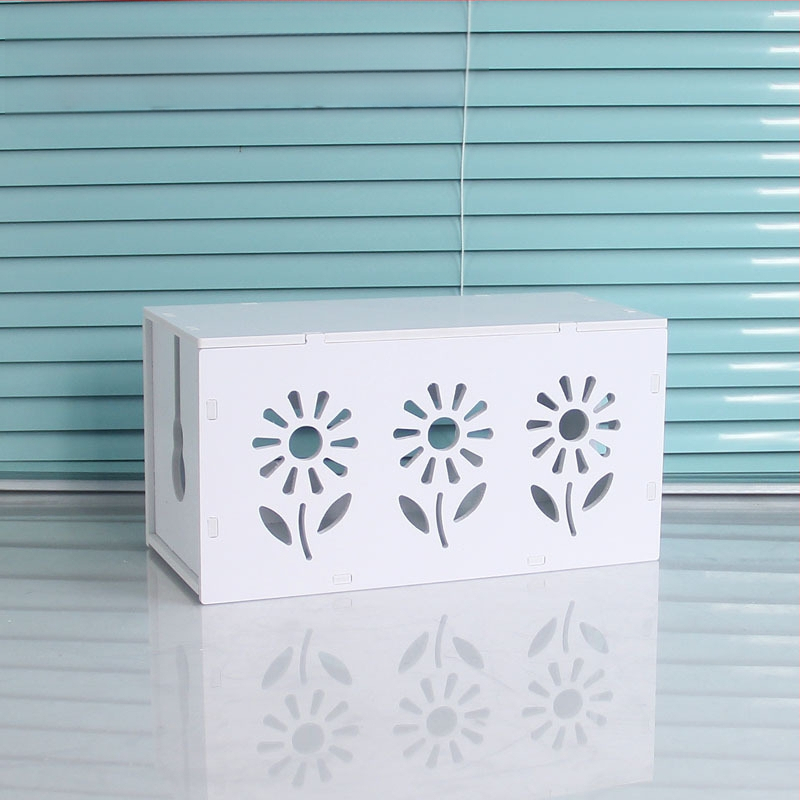 Plastikinė laidų organizavimo dėžutė įkrovikliams, modelis HfntdmCC, dulkių atsparus kabelių tvarkymas