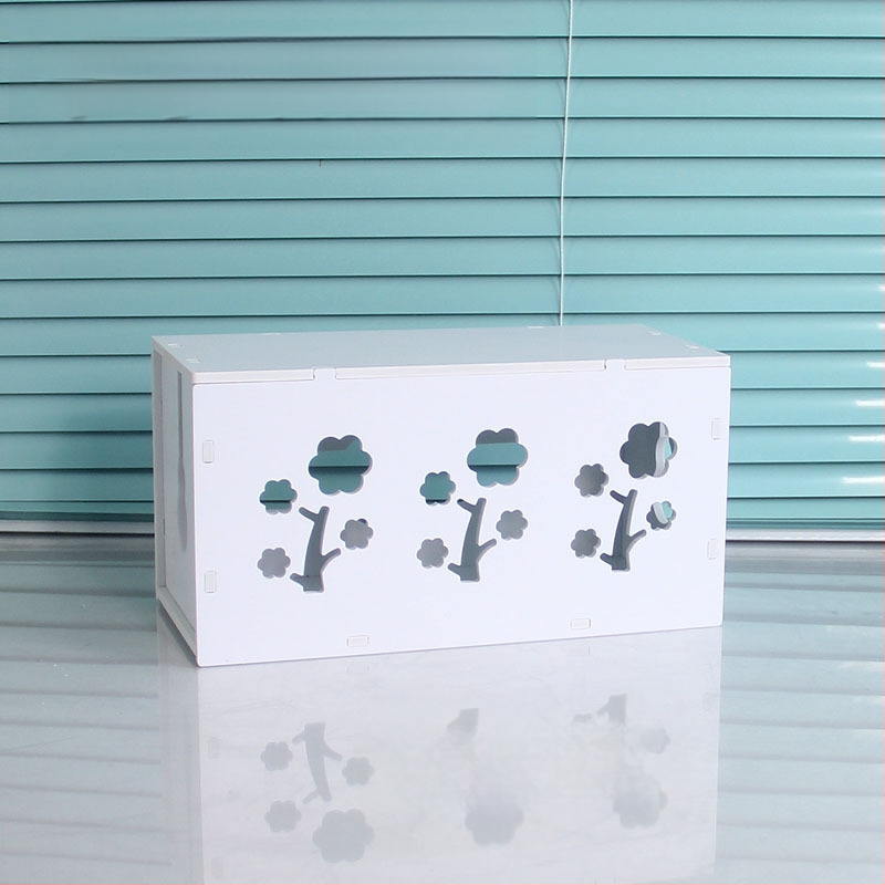 Plastikinė laidų organizavimo dėžutė įkrovikliams, modelis HfntdmCC, dulkių atsparus kabelių tvarkymas