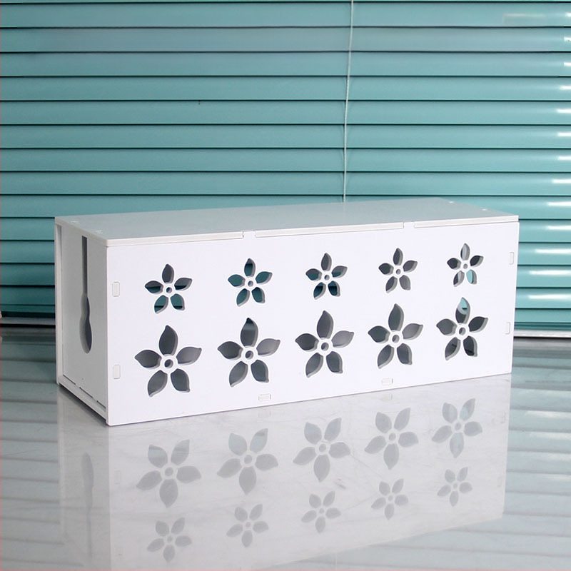 Plastikinė laidų organizavimo dėžutė įkrovikliams, modelis HfntdmCC, dulkių atsparus kabelių tvarkymas