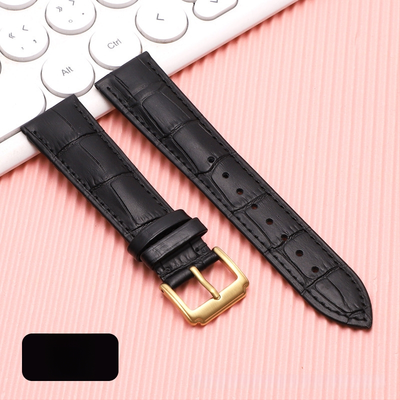 Λουρί ρολογιού από δέρμα πρώτης στρώσης μοσχαρίσιο, αγκράφα με καρφί, unisex, στυλ επιχειρηματικό μινιμαλιστικό