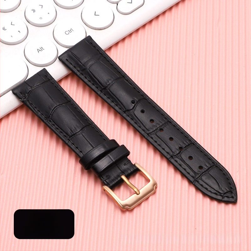 Λουρί ρολογιού από δέρμα πρώτης στρώσης μοσχαρίσιο, αγκράφα με καρφί, unisex, στυλ επιχειρηματικό μινιμαλιστικό