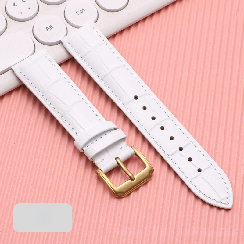 Λουρί ρολογιού από δέρμα πρώτης στρώσης μοσχαρίσιο, αγκράφα με καρφί, unisex, στυλ επιχειρηματικό μινιμαλιστικό