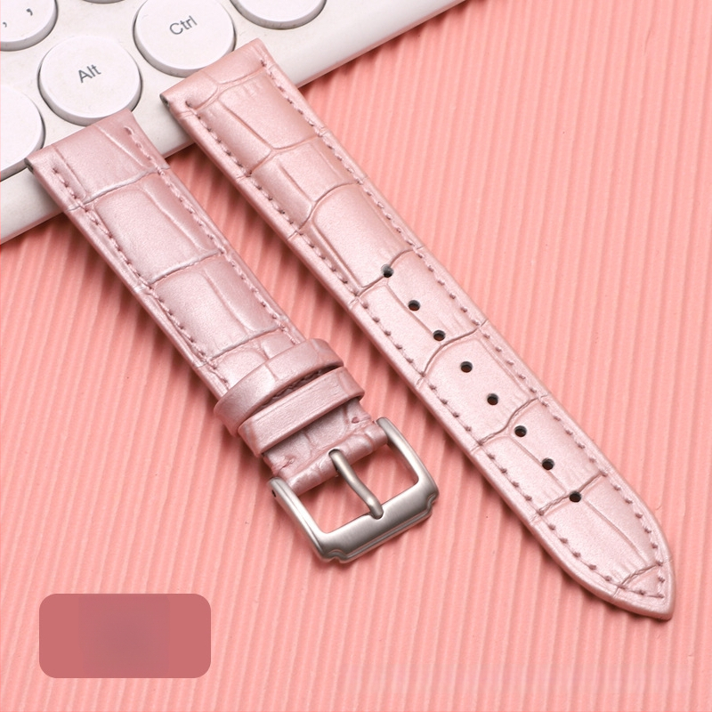 Λουρί ρολογιού από δέρμα πρώτης στρώσης μοσχαρίσιο, αγκράφα με καρφί, unisex, στυλ επιχειρηματικό μινιμαλιστικό