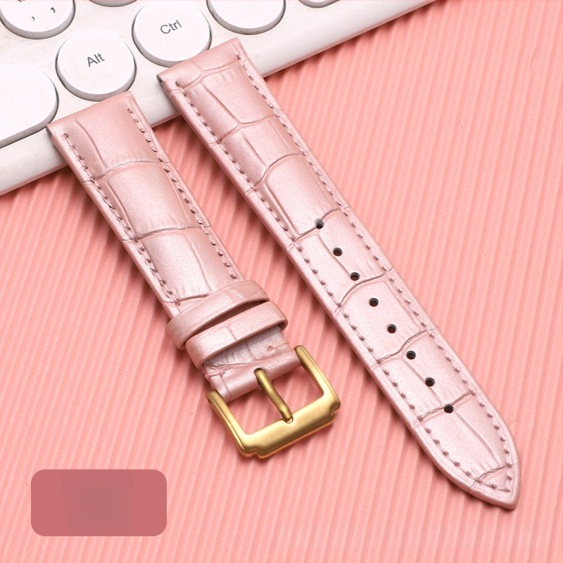 Λουρί ρολογιού από δέρμα πρώτης στρώσης μοσχαρίσιο, αγκράφα με καρφί, unisex, στυλ επιχειρηματικό μινιμαλιστικό