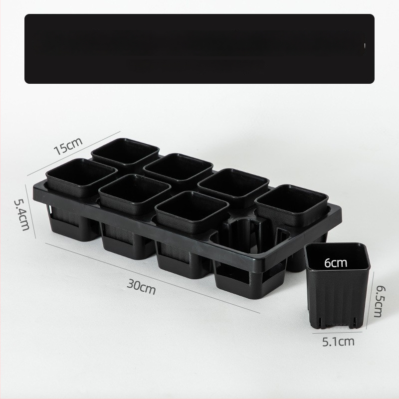 Stādīšanas palete ar turētāju, elpojoša, izturīga, no injekcijas liešanas plastmasas, ar 8/12/20/24 caurumiem