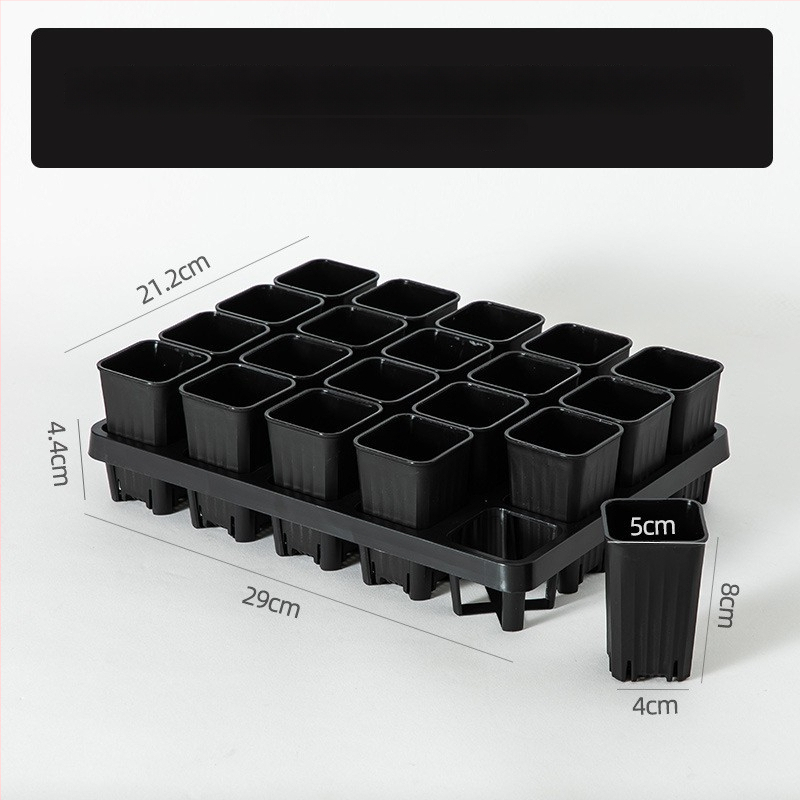 Stādīšanas palete ar turētāju, elpojoša, izturīga, no injekcijas liešanas plastmasas, ar 8/12/20/24 caurumiem