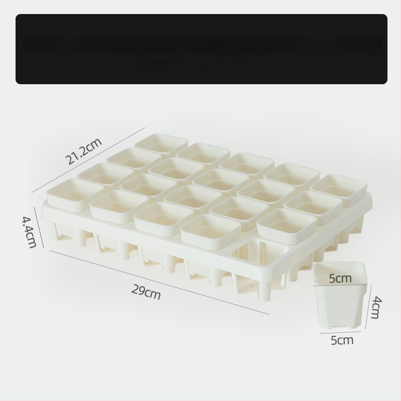 Stādīšanas palete ar turētāju, elpojoša, izturīga, no injekcijas liešanas plastmasas, ar 8/12/20/24 caurumiem