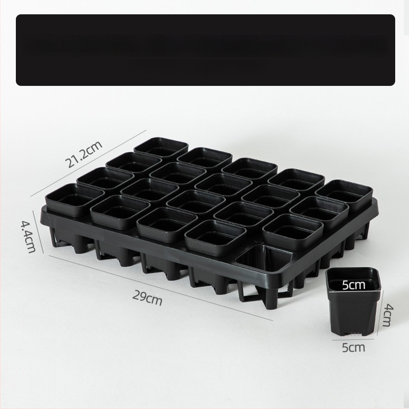 Stādīšanas palete ar turētāju, elpojoša, izturīga, no injekcijas liešanas plastmasas, ar 8/12/20/24 caurumiem