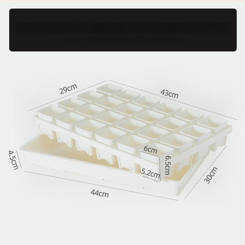 Stādīšanas palete ar turētāju, elpojoša, izturīga, no injekcijas liešanas plastmasas, ar 8/12/20/24 caurumiem