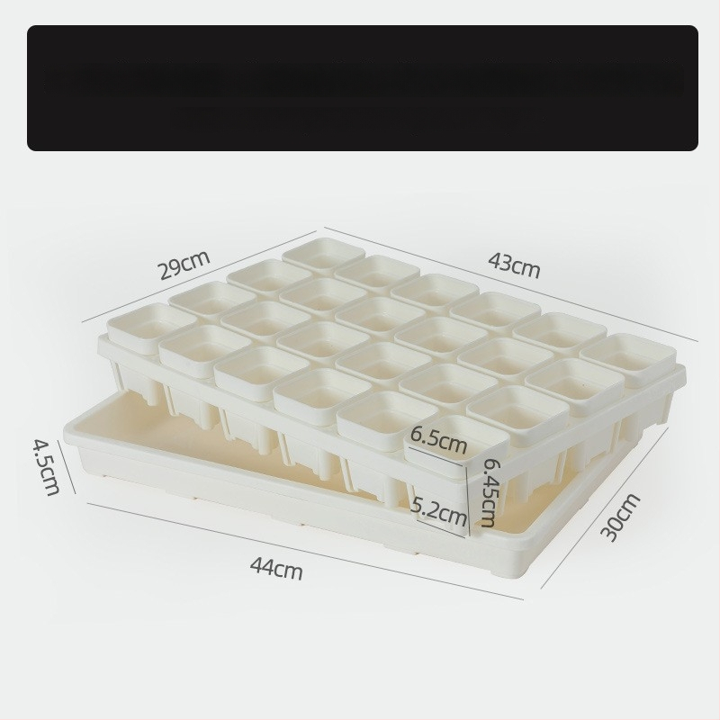 Stādīšanas palete ar turētāju, elpojoša, izturīga, no injekcijas liešanas plastmasas, ar 8/12/20/24 caurumiem