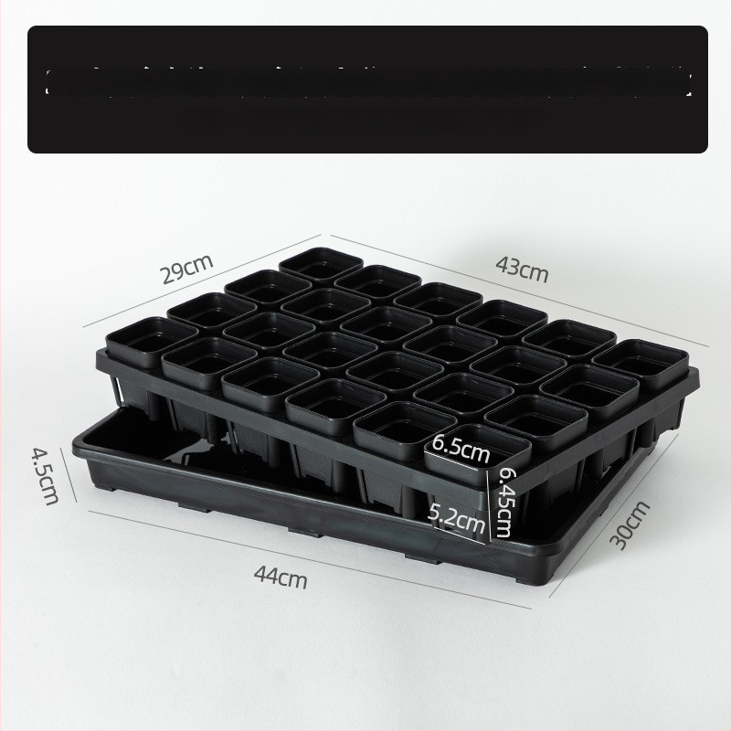 Stādīšanas palete ar turētāju, elpojoša, izturīga, no injekcijas liešanas plastmasas, ar 8/12/20/24 caurumiem