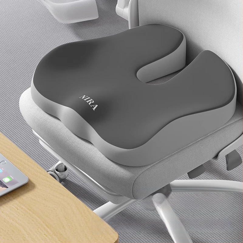 Sėdynės pagalvėlė iš atminties putų su juosmens parama, kvėpuojanti, universalus automobiliui ir biurui, visoms metų laikams, minimalistinis stilius