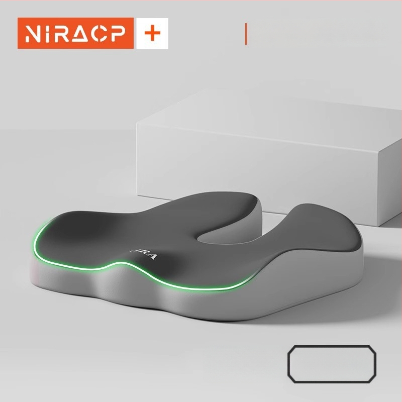 Sėdynės pagalvėlė iš atminties putų su juosmens parama, kvėpuojanti, universalus automobiliui ir biurui, visoms metų laikams, minimalistinis stilius