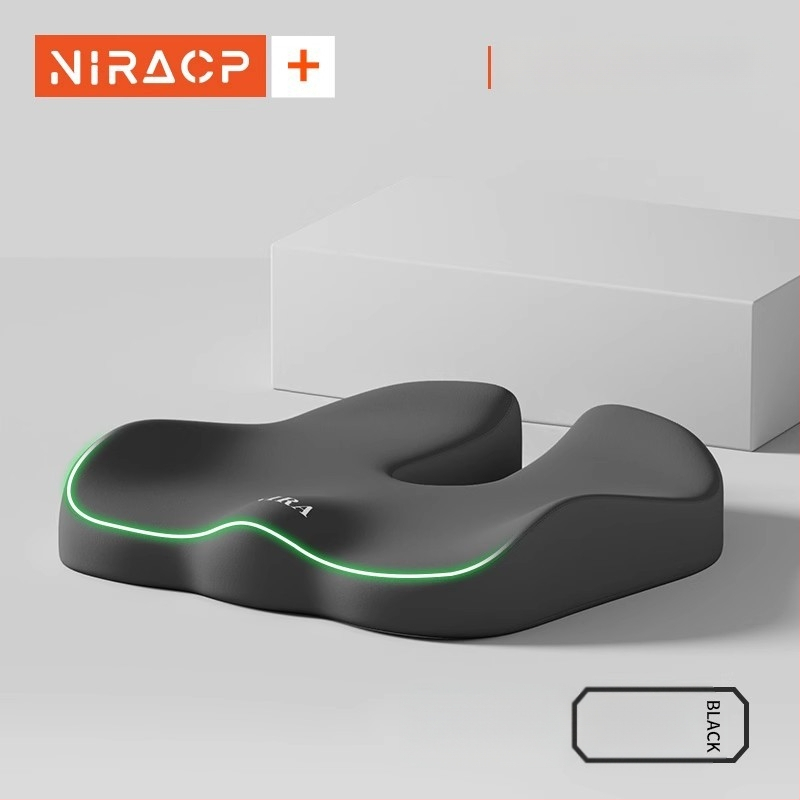 Sėdynės pagalvėlė iš atminties putų su juosmens parama, kvėpuojanti, universalus automobiliui ir biurui, visoms metų laikams, minimalistinis stilius