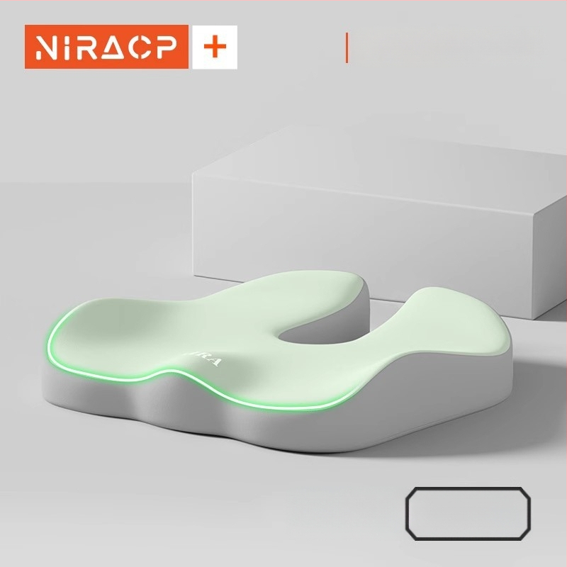 Sėdynės pagalvėlė iš atminties putų su juosmens parama, kvėpuojanti, universalus automobiliui ir biurui, visoms metų laikams, minimalistinis stilius