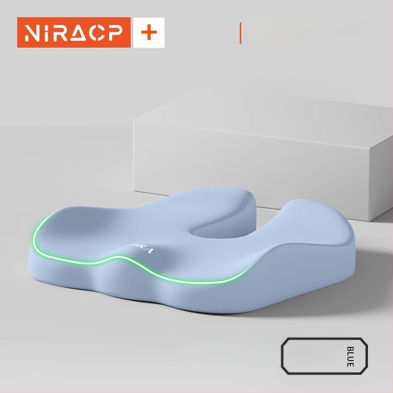 Sėdynės pagalvėlė iš atminties putų su juosmens parama, kvėpuojanti, universalus automobiliui ir biurui, visoms metų laikams, minimalistinis stilius