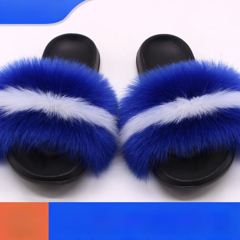 Lapsu kažokādas čības, korejiskais stils, augšdaļa un oderējums no kažokādas, EVA zole