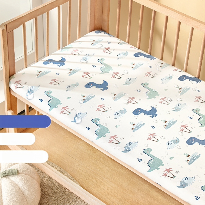 Belleptide Pamut Gumis Lepedő Babaágyhoz – Kedves Állat Minta, Súly 300–500 g