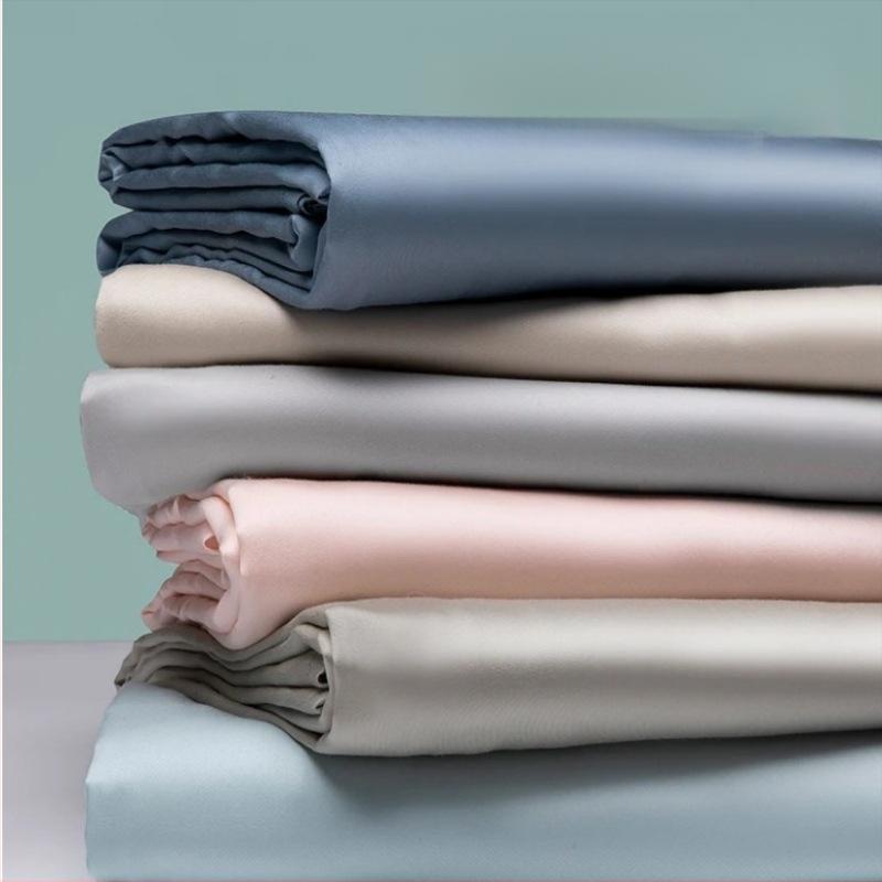 Trys dalių patalynės komplektas, 100% ilgam pluoštų medvilnė, twill audinys, vientisas raštas, reaktyvus dažymas, audinio tankis 200x100, šiuolaikinis minimalistinis stilius