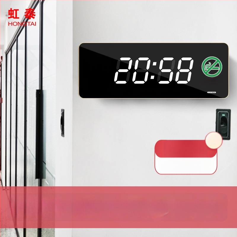 Ρολόι τοίχου με LED και αναλογική οθόνη, αιώνιο ημερολόγιο, θερμομέτρο, υγρασία, συναγερμός