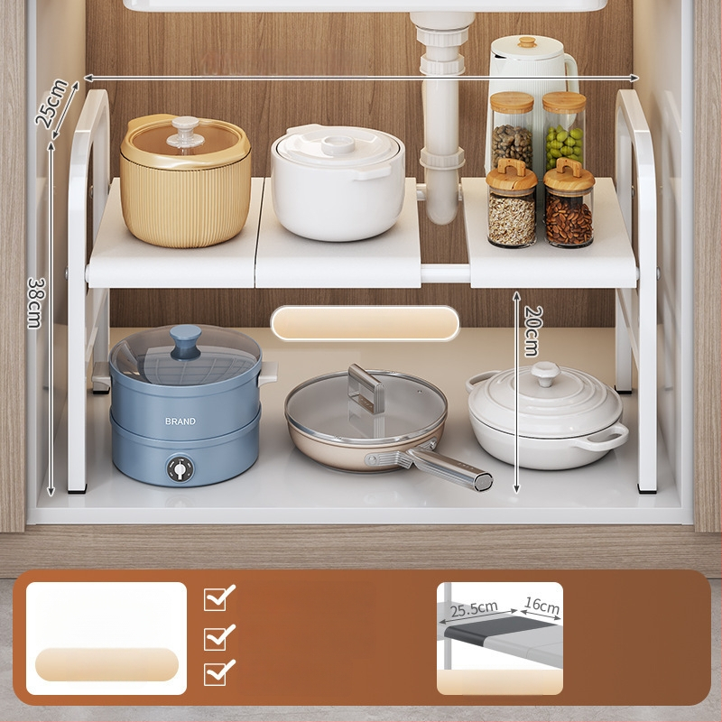 Po praustuve laikymo krepšys su teleskopine lazda, be gręžimo, sieninis organizatorius iš anglies plieno