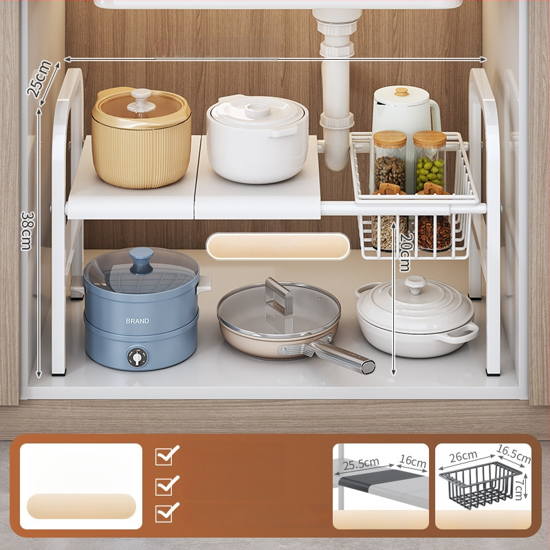 Po praustuve laikymo krepšys su teleskopine lazda, be gręžimo, sieninis organizatorius iš anglies plieno