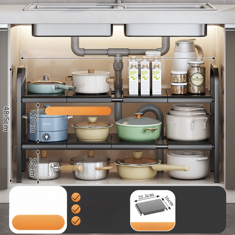 Po praustuve laikymo krepšys su teleskopine lazda, be gręžimo, sieninis organizatorius iš anglies plieno