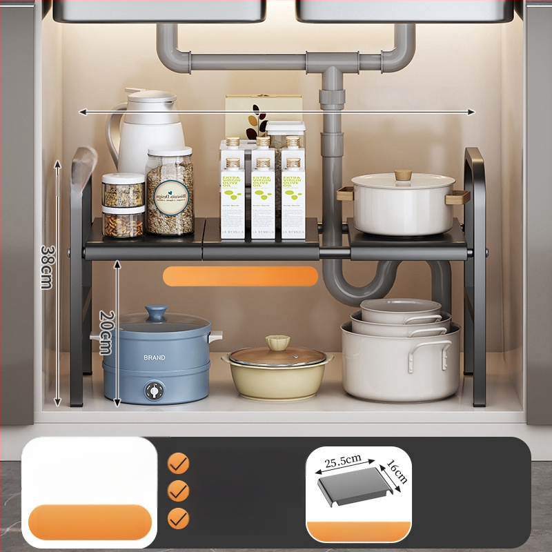 Po praustuve laikymo krepšys su teleskopine lazda, be gręžimo, sieninis organizatorius iš anglies plieno