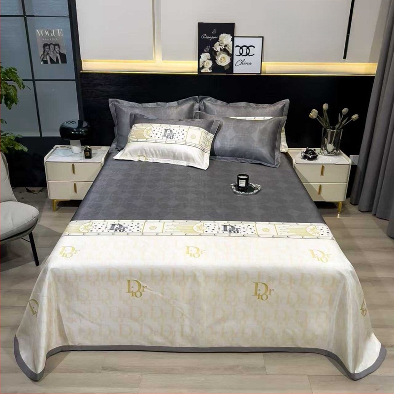 Ledo šilko kilimėlių komplektas, sulankstomas pastoralinis stilius, atvaizdas audinyje, cheminė pluoštas