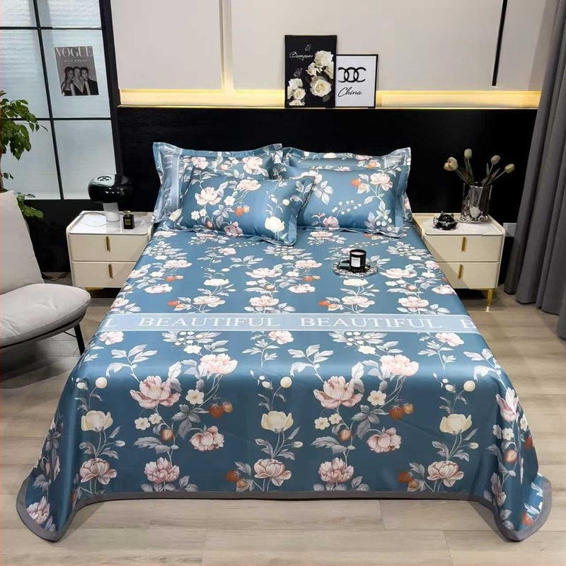 Ledo šilko kilimėlių komplektas, sulankstomas pastoralinis stilius, atvaizdas audinyje, cheminė pluoštas