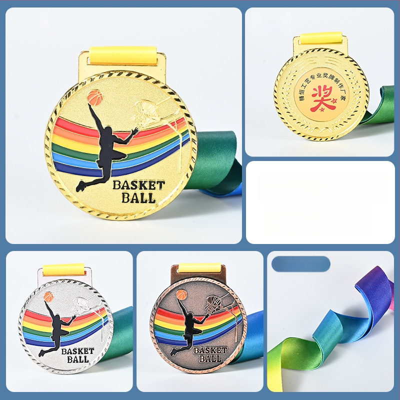 Μεταλλικό μετάλλιο από κράμα ψευδαργύρου για μαραθώνιο, προσαρμόσιμα βραβεία για εταιρικές εκδηλώσεις και κατασκηνώσεις, δυνατότητα εκτύπωσης λογοτύπου, κατάλληλο ως δώρο