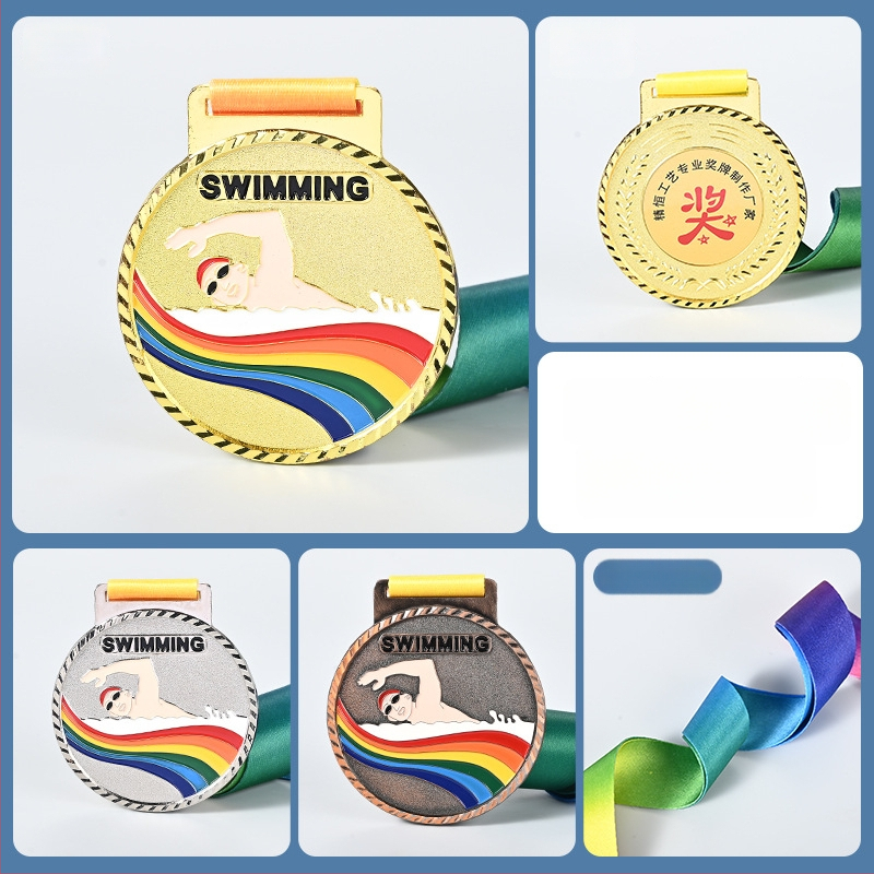 Μεταλλικό μετάλλιο από κράμα ψευδαργύρου για μαραθώνιο, προσαρμόσιμα βραβεία για εταιρικές εκδηλώσεις και κατασκηνώσεις, δυνατότητα εκτύπωσης λογοτύπου, κατάλληλο ως δώρο