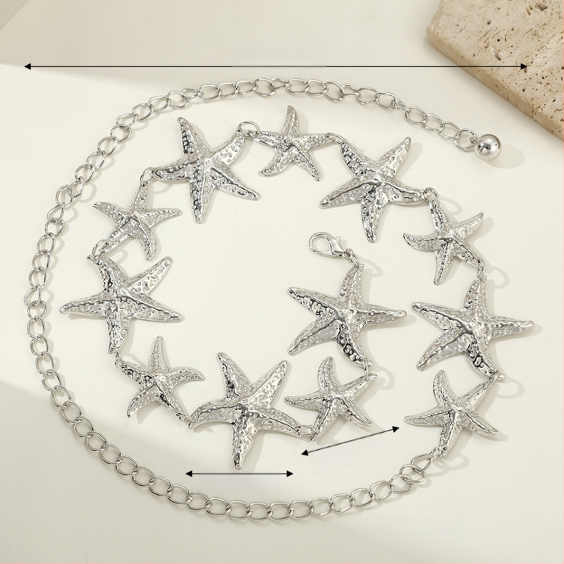 Juosmens grandinėlė iš reljefinio metalo, Fanyun, vintage stilius, moterims