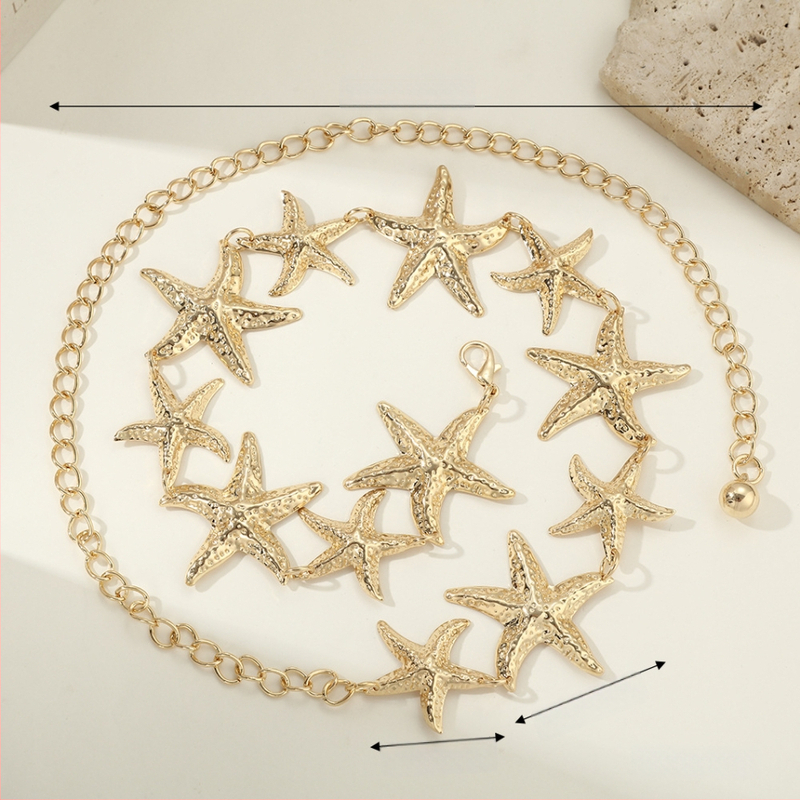 Juosmens grandinėlė iš reljefinio metalo, Fanyun, vintage stilius, moterims