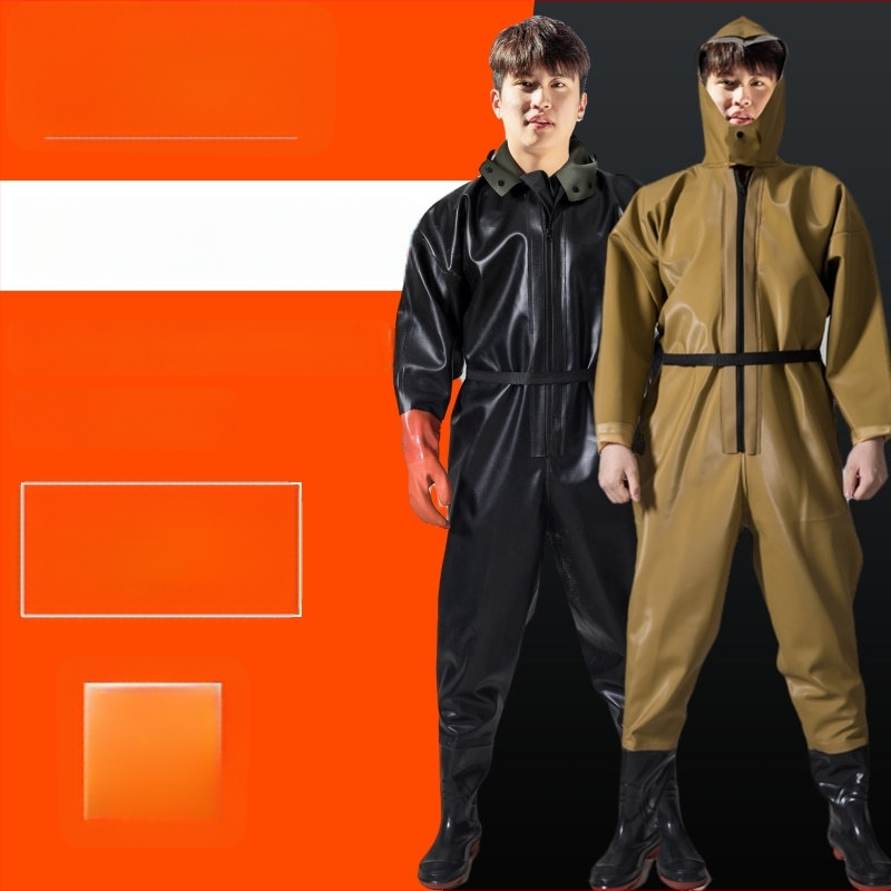 PVC viso kūno vandenių žvejybos kelnės, unisex, atsparios dėvėjimui ir vėjui