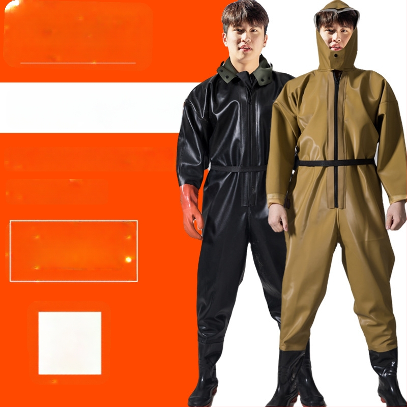 PVC viso kūno vandenių žvejybos kelnės, unisex, atsparios dėvėjimui ir vėjui