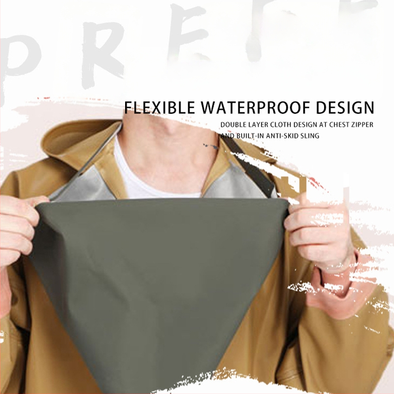 PVC viso kūno vandenių žvejybos kelnės, unisex, atsparios dėvėjimui ir vėjui